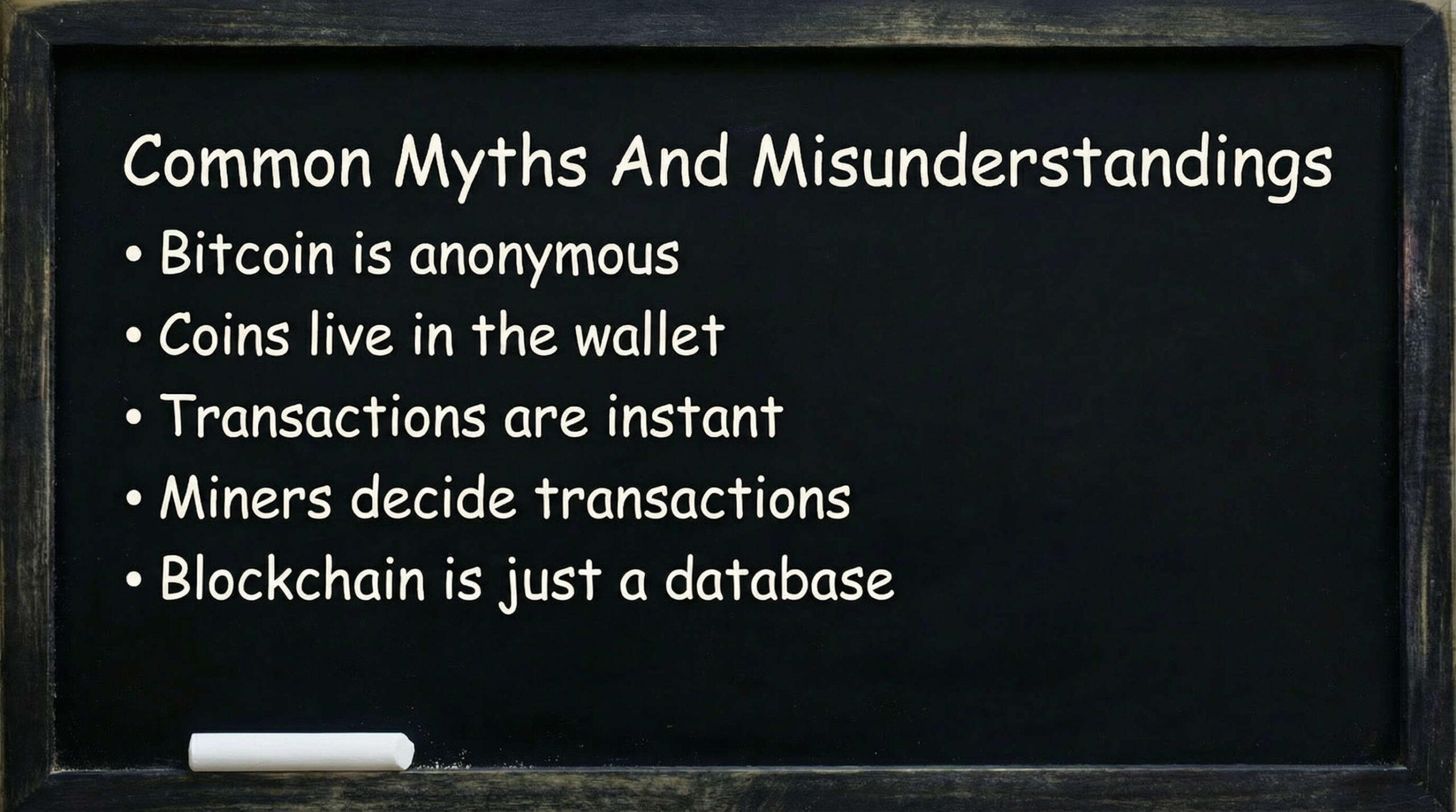 The 5 bitcoin myths and misunderstandings