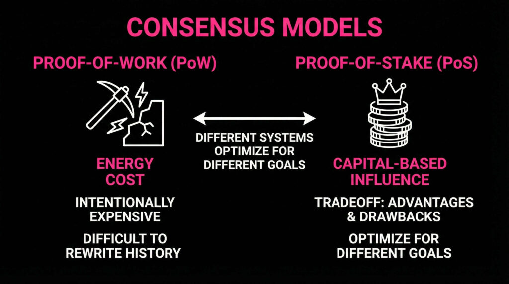 Bitcoin proof of work consensus model