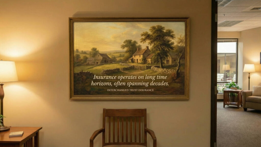 insurance companies operate on vast time horizons