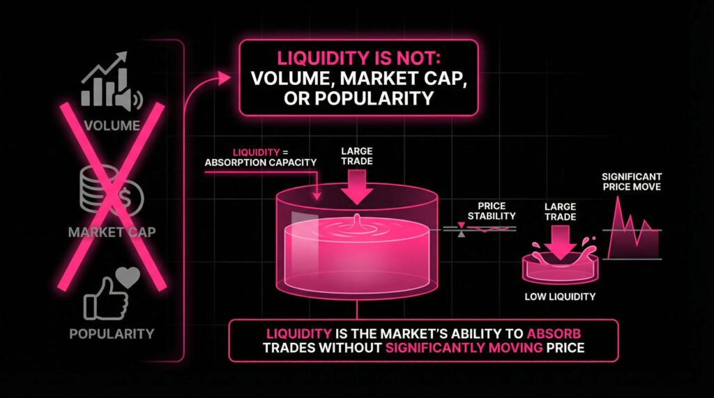 Crypto liquidity is not volume or market cap or popularity
