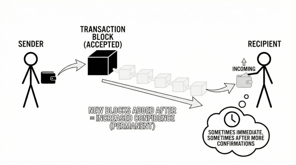 Transaction blocks are important with cryptocurrency